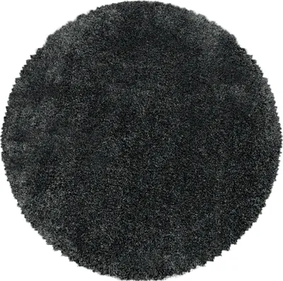 Obrázok produktu pre 120x120 (priemer) kruh Kusový koberec Fluffy Shaggy 3500 grey kruh