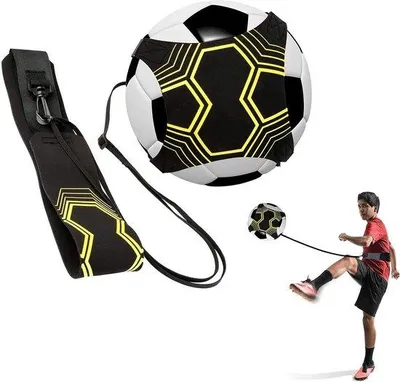 Productafbeelding van Famanu kicktrainer voor voetbal - Verstelbare taille en elastische band - Zwart