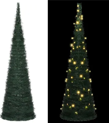 Immagine prodotto di The Living Store Albero di Natale Artificiale Pop-up con LED Verde 150 cm