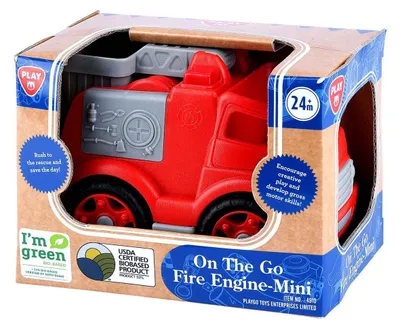 Image de Jouet voiture de pompiers Play - Plastiquesourcé - Rouge - Durable