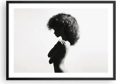 Produktbild von Gerahmtes Poster - Schwarzer Rahmen - Frau Nacktheit Körper - 70x50 cm - Wand Bild - Wanddeko - Wandbilder - Kunstposter - Wandposter - Bilderrahmen - Bilder - Kunstdruck - P2BAA70x50-4946