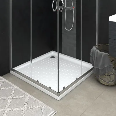 Produktbild von The Living Store Duschwanne Anti-Rutsch Weiß 90x90x4 cm ABS