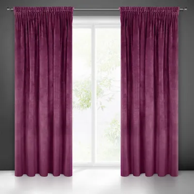 Productafbeelding van Eurofirany Villa Gordijn, fluweel, zacht, met krultape - 1 stuk. Luxe gordijn, dik, 290 g/m2, elegant, glad, effen, zacht, modern, klassiek, voor de woonkamer