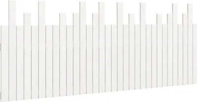 Produktbild von vidaXL Wand-Kopfteil Weiß 204x3x80 cm Massivholz Kiefer