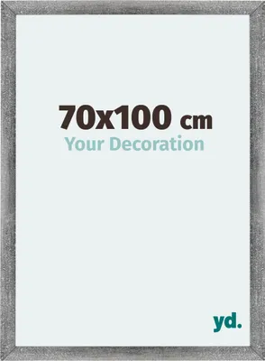Produktbild von Bilderrahmen, 70x100 cm, Grau Gewischt, MDF, Mura