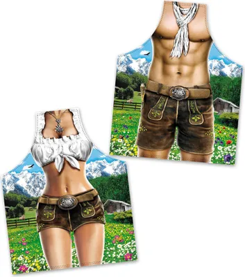 Obrázok produktu pre Kuchárska zástera Alpenmodel SET pre neho a pre ňu