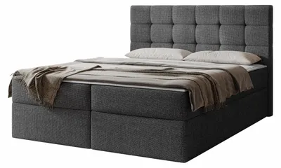 Produktbild von MIRJAN24 Boxspringbett Luanda, Doppelbett mit zwei Bettkästen und Matratze, Ehebett (Farbe: Muna 10, Größe: 180x200 cm)