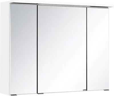 Produktbild von Bologna 3D-Spiegelschrank,weiß, LED-Einbauleuchte
