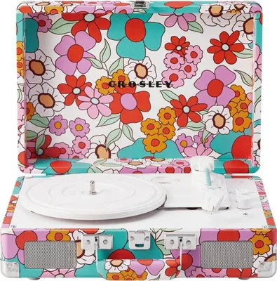 Produktbild von Crosley Cruiser Plus Bluetooth-Schallplattenspieler Groovy blumen