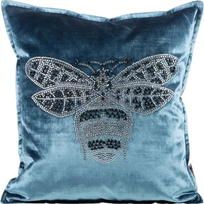 Produktbild von Eurofirany 390228, Blau, Polyester, Muster, 340 g/m², 45 x 45 cm, 250 g