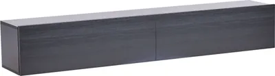 Obrázek produktu pro BELIANI Závěsná skříňka pod televizor černá 180 cm TV stolek na zeď minimalistický design obývací pokoj