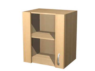 Produktbild von Glashängeschrank Küche - 50 cm breit - Glastür/Buche – Namu
