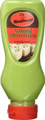 Produktbild von Händlmaier’s Wasabi Meerrettich 225 g Squeeze‑Flasche cremig pikant Sushi Veggie