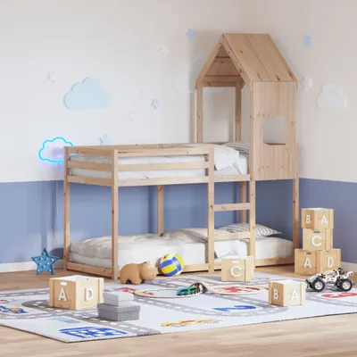 Produktbild von "2026 Promotion" Dach für Kinderbett 55x99x139,5 cm Massivholz Kiefer - Trampolin-Zubehör CC30418