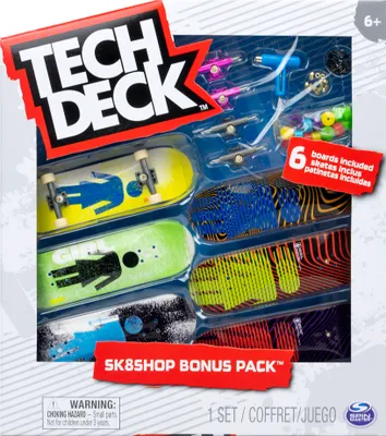Produktbild von Tech Deck Set Sk8Shop 6 Skateboard Bonus Pack Girl + příslušenství