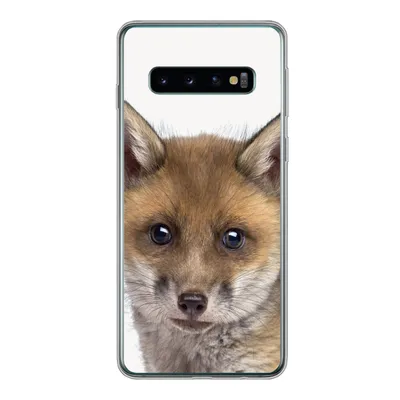 Produktbild von MuchoWow® Handyhülle Schutzhülle Hülle für Samsung Galaxy S10 Fuchs - Tiere - Jungtier - Jungen - Mädchen - Kind Silikon Softcase Handy Hülle - Handytasche