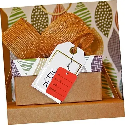 Produktbild von Stück Preisetiketten für Schmuck, Kleidung und Kunsthandwerk – Strapazierfähige Papieranhänger zur Preisgestaltung