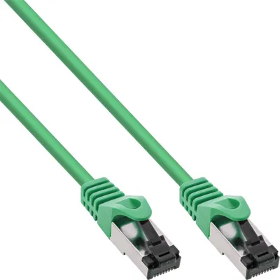 Immagine prodotto di Cavo patch InLine® 78833G, S/FTP (PiMf), Cat.8.1, 2000MHz, senza alogeni, rame, verde, 0,3m