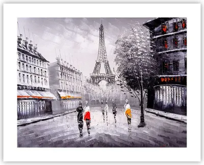 Produktbild von Poster - Poster ohne Rahmen - Architektur Paris Eiffle Frankreich - 50x40 cm - Wand Bild - Wanddeko - Wandbilder - Kunstposter - Wandposter - Bilder - Kunstdruck - Wandbild - P2XAA50x40-2961