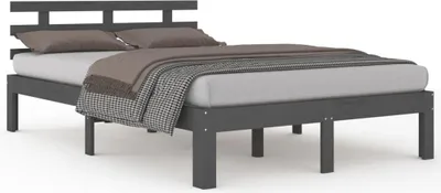 Obrázok produktu pre vidaXL Posteľ z masívneho dreva sivá 150x200 cm