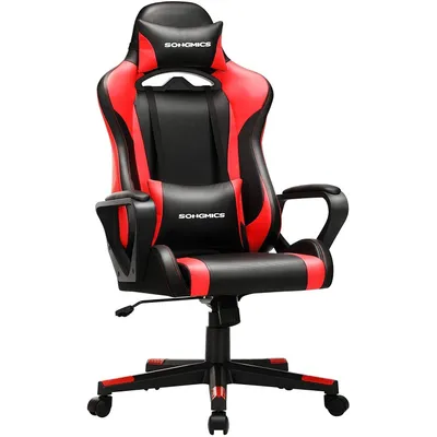 Produktbild von Famanu Gamingstuhl Ergonomisch - Höhenverstellbar - Rot-Schwarz
