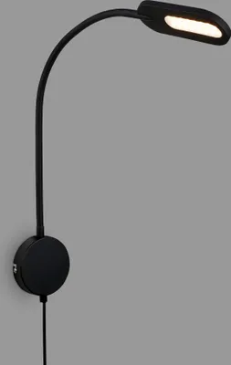 Zdjęcie produktu dla Lampa do czytania LED Kinkiet Obrotowy Funkcja dotykowa Możliwość ściemniania Czarny 52x10x44,5 cm