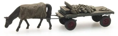 Produktbild von Artitec 316.051 - 1/160 Kohlenwagen mit Pferd - Neu