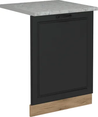 Image de Façade de lave-vaisselle Vicco R-Line Anthracite campagne 60cm , PT Marbre, Model 55034