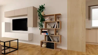 Produktbild von Stehendes Bücherregal 90 x 162 x 25 cm, Eiche Sonoma, Regalböden für Wohnzimmer und Büro
