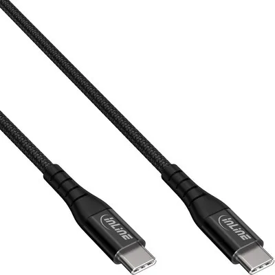 Image de InLine® Câble USB 2.0, USB-C mâle/mâle Câble de charge rapide 100W, 1m
