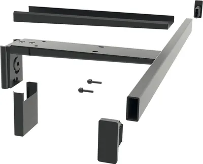 Produktbild von PEKA Kleiderstange 550 mm Pecasa Stahlblech mit Feinstruktur schwarz
