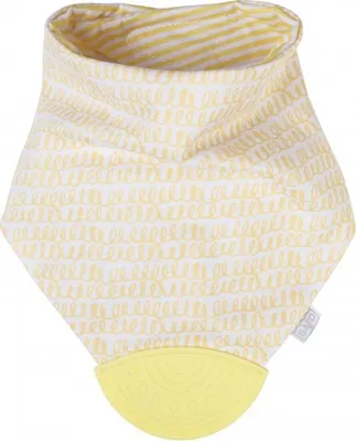 Obrázek produktu pro Oboustranný slintáček s kousátkem Yellow