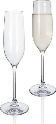 Produktbild von Moritz 2 Stück Tiamo Camping Gläser Champagner Gläser bruchfest kratzfest Champagner-Flûte 590 ml Champagnergläser