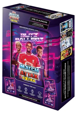 Produktbild von Topps - Match Attax Champions League 2025/26 EXTRA Trading Cards -  1 Mega Tin Box (zufällige Auswahl)