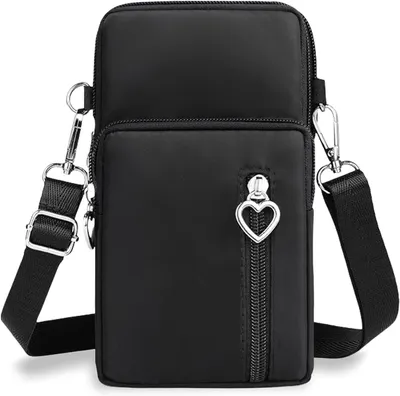 Produktbild von Aucuu Handytasche zum Umhängen Damen,Nylon Kleine Umhängetasche mit Kopfhörer Eingang,Mini Crossbody Schultertasche Handytasche,Handy Schultertasche ür Handy unter 7 Zoll