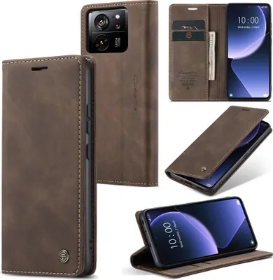 Produktbild von Xiaomi 13T / 13T Pro Hülle - CaseMe 013 Klapphülle - Dunkelbraun