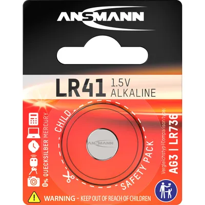 Obrázek produktu pro Ansmann 5015332, Baterie na jedno použití, Alkalický, 1,5 V, 1 kusů, Stříbrná, 3 mm