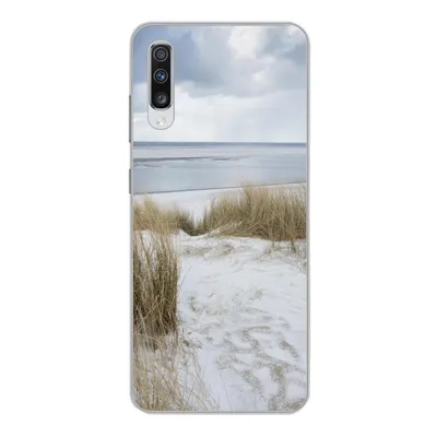 Produktbild von MuchoWow® Handyhülle Schutzhülle Hülle für Samsung Galaxy A70 Nordsee - Dünen - Wasser Silikon Softcase Handy Hülle - Schutzhaube
