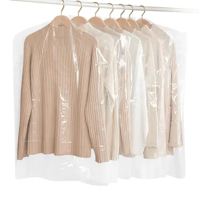 Produktbild von Kleiderhüllen 30 Stück Staubschutz transparent für Kleider Anzüge Mäntel 60 x 90 cm