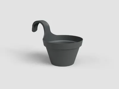 Obrázek produktu pro Artevasi Capri Balcony Single Pot, Antracit, 3,5 l, 305 mm, 200 mm, 280 mm, 4 kusů