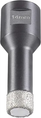 Produktbild von kwb 500214 Diamant Fliesen-Loch-Bohrer für Winkelschleifer, Lochsäge mit M14-Aufnahme, Diamont-Bohrkrone Durchmesser 14 mm