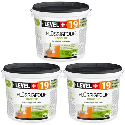 Zdjęcie produktu dla Folia w płynie zewnętrzna na drewno na płytki Level+ FLÜSSIGFOLIE PROFI 1K L+19 60 kg