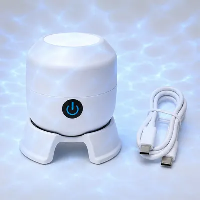 Produktbild von LED Meeresprojektor Nachtlicht, dynamische Ozean Projektion mit Wellen Effekt, tragbare USB Lampe,stimmungsvolle Beleuchtung für Zuhause Party Camping