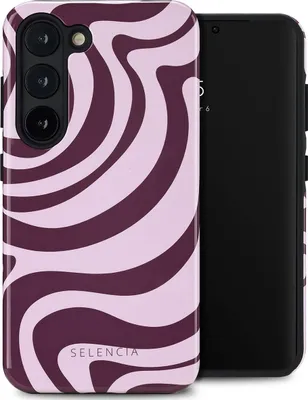 Zdjęcie produktu dla Selencia Vivid Backcover dla Samsung Galaxy S23 - Wavy Swirl Pink Plum