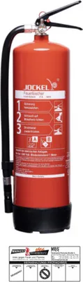 Produktbild von Jockel S6FLJM27 6 Liter  AB Feuerlöscher Schaum frostsicher - 30 ° C,  27 A, 144 B = 9 LE