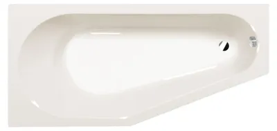 Produktbild von Polysan TIGRA L Asymmetrische Badewanne 170x80x46cm, links, ivory