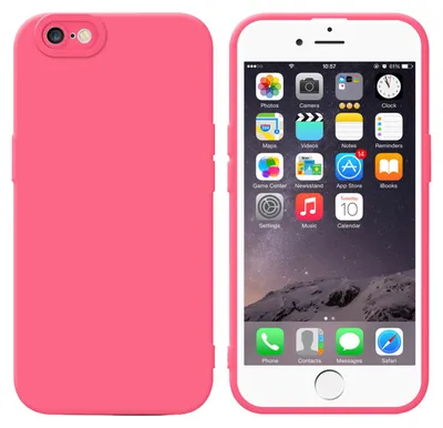 Obrázok produktu pre Cadorabo Case for Apple iPhone 6 / 6S Protective Case in Red TPU Silicone Etui Case Kryt na mobilný telefón