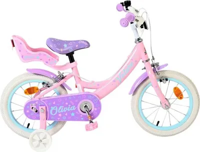 Image de Vélo enfant Volare Olivia - Fille - 14 pouces - Rose - Deux freins à main