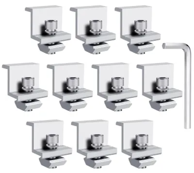 Solarmodul-Halterungen 30 mm, 10 Stück, Aluminium