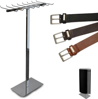 Immagine prodotto di Portacinture design cromato con 16 ganci